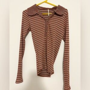 Free People striped long sleeve